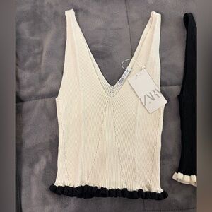 White knit tank